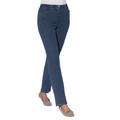 Bequeme Jeans CASUAL LOOKS Gr. 23, Kurzgrößen, blau (darkblue, stone, washed) Damen Jeans