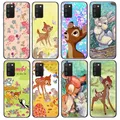 Disney Bambi-Juste Kawaii pour Samsung Galaxy Coque de téléphone noire en TPU A52S A72 A71 A52