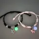 Bracelets de Couple lumineux chat mignon pour femmes 2 pièces chaîne à breloque géométrique étoile