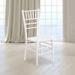 Emma + Oliver White Wood Chiavari Chair