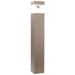 SunliteÂ® LED Commercial Square Bollard Outdoor Light Fixture 12/16/22W 2800 Lumens Bronze