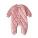 TAIAOJING Baby Boy s Romper Jumpsuit Girls Boys Solid Spring Autumn Warm Thick Long Sleeve Romper Jumpsuit Padded Clothes 18-24 Months