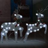 vidaXL Christmas Reindeers Decoration Christmas Lighting Display with LEDs - 40 LEDs