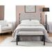 Silver Orchid Braided Matisse Queen Headboard