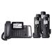 Panasonic KX-TG9582B + (3) KX-TGA950B 5 Handset Corded/Cordless Phone|DECT 6.0|2-Line|Black