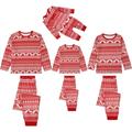 Yuanyu Matching Family Christmas Pajamas Set Holiday PJs for Women/Men/Kids/Couples Vacation Parent-child Fitted Soft Two-piece Pajamas Loungewear Outfits