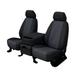 CalTrend Front 40/20/40 Split Bench Faux Leather Seat Covers for 2012-2013 Toyota Tundra - TY457-09LB Dark Grey Insert with Black Trim