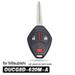 Keyless Remote Car key Fob for Mitsubishi Endeavor 2007-2011 OUCG8D-620M-A