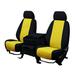 CalTrend Front Buckets Tweed Seat Covers for 2012-2021 Nissan NV1500-3500 - NS175-12TT Yellow Insert with Black Trim