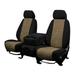 CalTrend Front Buckets MicroSuede Seat Covers for 2006-2011 Honda Civic - HD172-06SB Beige Insert with Black Trim