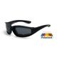 Motorcycle Sunglasses - Black Frame / Smoke Polarized Lens