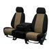 CalTrend Front 40/20/40 Split Bench SuperSuede Seat Covers for 2006-2013 Chevy Impala - CV394-06SP Beige Insert with Black Trim