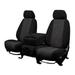 CalTrend Front Lowback Buckets MicroSuede Seat Covers for 2015-2022 Ram ProMaster City - DG365-03SB Charcoal Insert with Black Trim