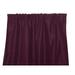 Faux Silk Solid Dupioni Window Curtain 56 Inch Wide Burgundy