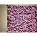 Cotton Curtain Animal Print Zebra Stripes Pink 58 Inch Wide