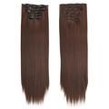 Floleo Clearance Fashion Hair Long Clip In Hair Extensions Full Head Straight Wig