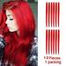 Creamily 20 Hair Extension for Grils Straight Red Clip in Hair Extension for Party 12 Pcs