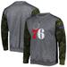 Men's Fanatics Branded Heather Charcoal Philadelphia 76ers Camo Stitched Sweatshirt