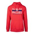 Men's Levelwear Red Philadelphia Phillies Podium Dugout Fleece Hoodie