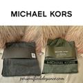 Michael Kors Accessories | Michael Kors Side Stripe Knit Hat & Scarf Set Ash Gray & Black O/S | Color: Black/Gray | Size: Os