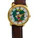 Disney Accessories | Goofy Watch Vtg Walt Disney Japan Disneyland Lorus Wristwatch Japan Leather Band | Color: Green/Orange | Size: Os