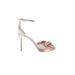 Kate Spade Shoes | Kate Spade Womens Bridal Bow Beige Ankle Strap Heels Size 7.5 Medium (B, M) | Color: Gold | Size: 7.5