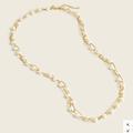 J. Crew Jewelry | J. Crew Pearl Chain Long Necklace | Color: Gold/White | Size: Os