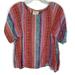 Anthropologie Tops | Maeve Anthropologie Milla Aztec Print Top In Multicolor | Color: Orange/Red | Size: Xsp