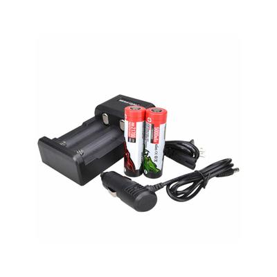 Wicked Hunting Lights 2-Position Charger Kit w/ 2-Pack 21700 Li-Ion Rechargeable Batteries W2067