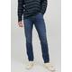 Slim-fit-Jeans JACK & JONES "JJ JJIGLENN JJORIGINAL" Gr. 28, Länge 32, blau (bluedenim) Herren Jeans Slim Fit