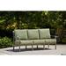 Winston Aspen Cushion 4 Piece Seating Set w/ 2 Swivel Rocker Lounge Chairs, Sofa, Outdoor Coffee Table Metal in Brown | 34.25 H x 76 W x 28 D in | Wayfair