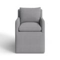 Birch Lane™ Alayaa Arm Chair Wood/Upholstered in Gray | 37.8 H x 24.4 W x 27.5 D in | Wayfair BAC037CA98FA4CE79FE6D256E101AA69