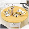 Vinura Drop Leaf Pedestal Dining Table Wood in Brown/White | 30 H in | Wayfair VDT180-42X30-WH