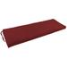 Winston Porter Indoor Bench Cushion Polyester/Cotton Blend in Red/Black/Brown | 3 H x 54 W in | Outdoor Furniture | Wayfair 954X19-TW-BG