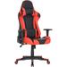 Croci Inbox Zero Commando Ergonomic Gaming Chair Faux Leather in Red/Black | 53.937 H x 26.772 W x 28.74 D in | Wayfair