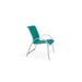 Red Barrel Studio® Hiraku Stacking Patio Dining Armchair Sling in Green/Blue/Brown | 34.75 H x 25 W x 28.5 D in | Wayfair