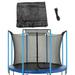 Machrus Upper Bounce Trampoline Enclosure Net, Fits 15' Round Frames using 4 Arches for Top Sleeves in Black | 71 H x 156 W x 156 D in | Wayfair