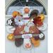 The Holiday Aisle® Fall Front Door Wreath in Brown/Orange/White | 18 H x 18 W x 2 D in | Wayfair 3B85789E2282473994A14942FCA69FCF