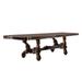 Rectangular Wood Dining Table with 2 Leaves in Cherry Oak