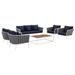 Newtok 6-piece Patio Aluminum Sectional Sofa Set by Havenside Home