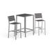 Shore 3 Piece Outdoor Patio Aluminum Outdoor Pub Set