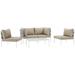 Harmony 5-piece Outdoor Patio Aluminum Sectional Sofa Set