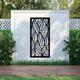 White Leaf Screen, Metal Wall rt, Garden Screens, Garden Decor