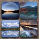 Nature's Lakes Coasters C0023 | Personalised Gift | Unique Gift | 4 Coasters Set