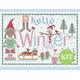 Hello Winter Cross Stitch CHART or KIT