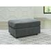 Signature Design by Ashley Stairatt 33" Wide Rectangle Cocktail Ottoman Polyester in Gray | 18 H x 33 W x 23 D in | Wayfair 2850214