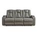 Signature Design by Ashley Mancin 85" Faux Leather Square Arm Reclining Sofa Faux Leather | 42 H x 85 W x 41 D in | Wayfair 2970289