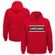 "Youth Red Chicago Blackhawks Special Edition 2.0 Primary Logo Fleece Pullover Hoodie"