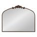 Fleur De Lis Living Anglo Arendahl Traditional Accent Mirror Metal in White/Brown | 29 H x 36 W x 1.5 D in | Wayfair