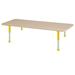 Factory Direct Partners Rectangle T-Mold Adjustable Height Activity Table Laminate/Metal | 30 H in | Wayfair 10029-MPYE